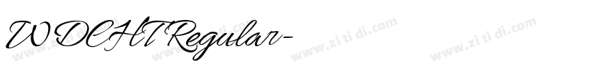 WDCHT Regular字体转换